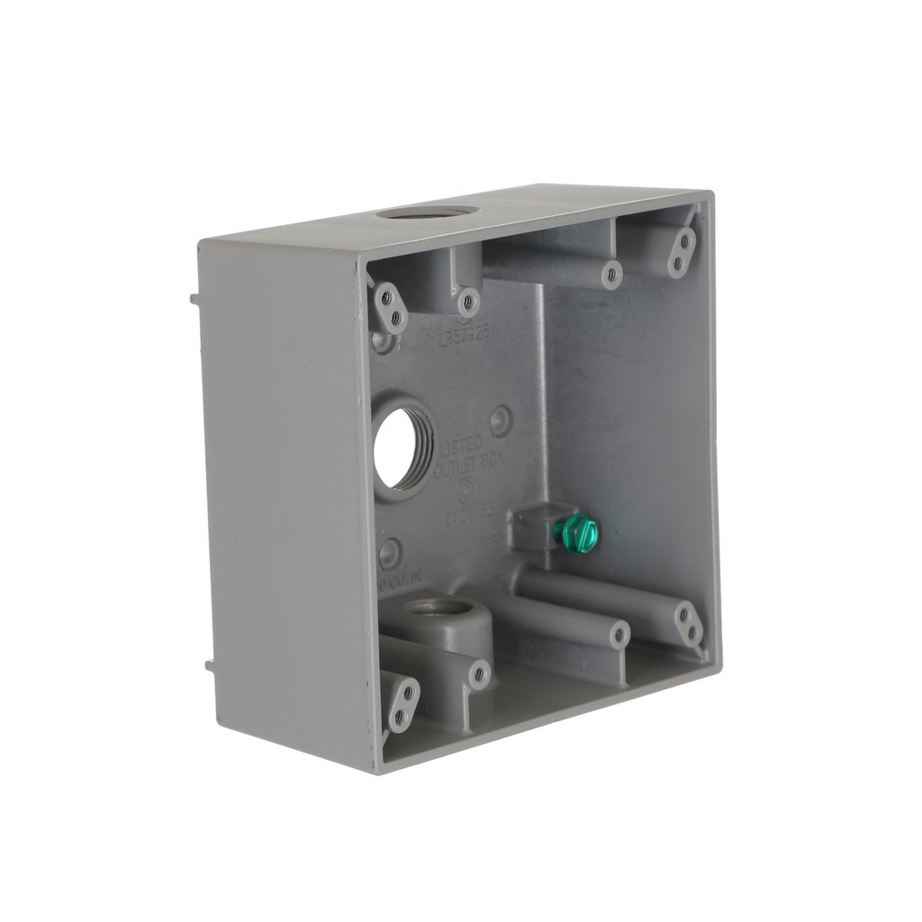 Electrical Outlet Box 2 Gang 3 Outlets