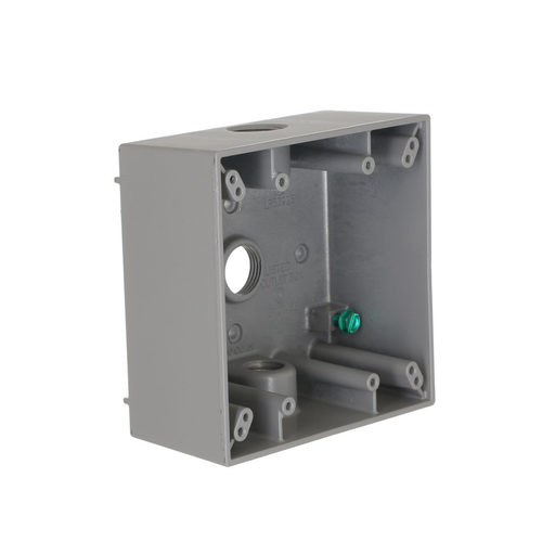 Electrical Outlet Box 2 Gang 3 Outlets